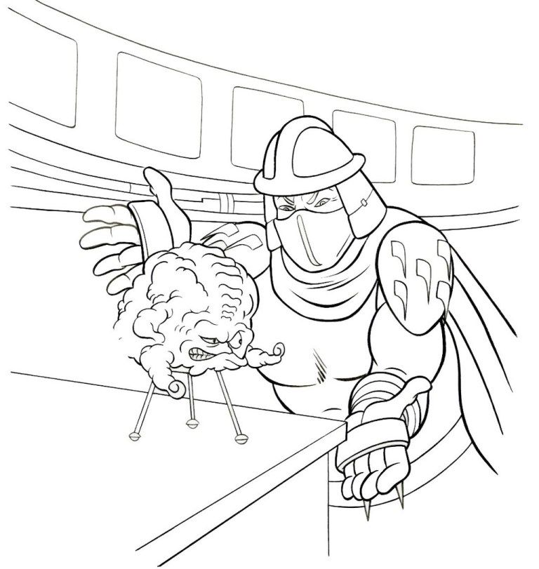 Shredder tmnt villain coloring lineart page tmnt villains shredder tmnt tmnt