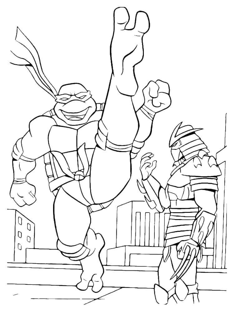 Online coloring pages shredder coloring page shredder saki oroku teenage mutant ninja turtles