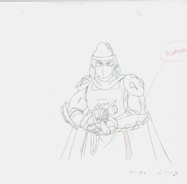A tmnt original production drawing