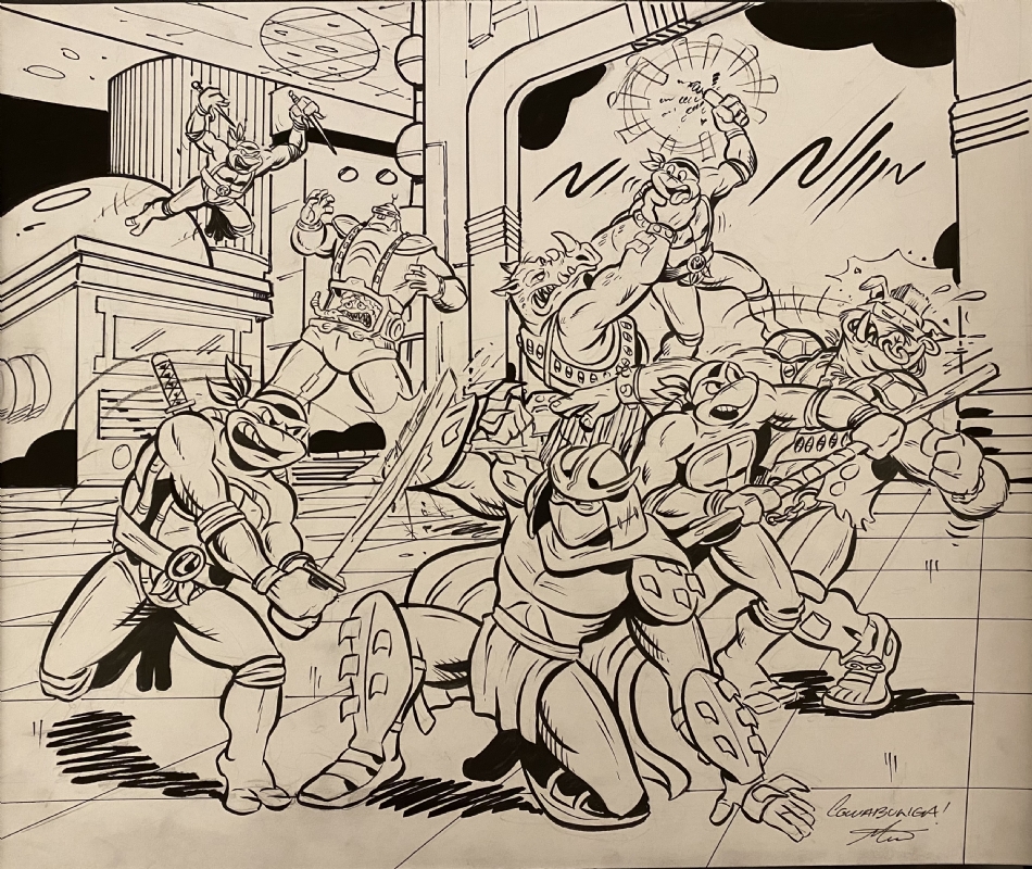 The teenage mutant ninja turtles vs shredder krang bebop and rocksteady by ken mitchroney in jas ms teenage mutant ninja turtles ic art gallery room