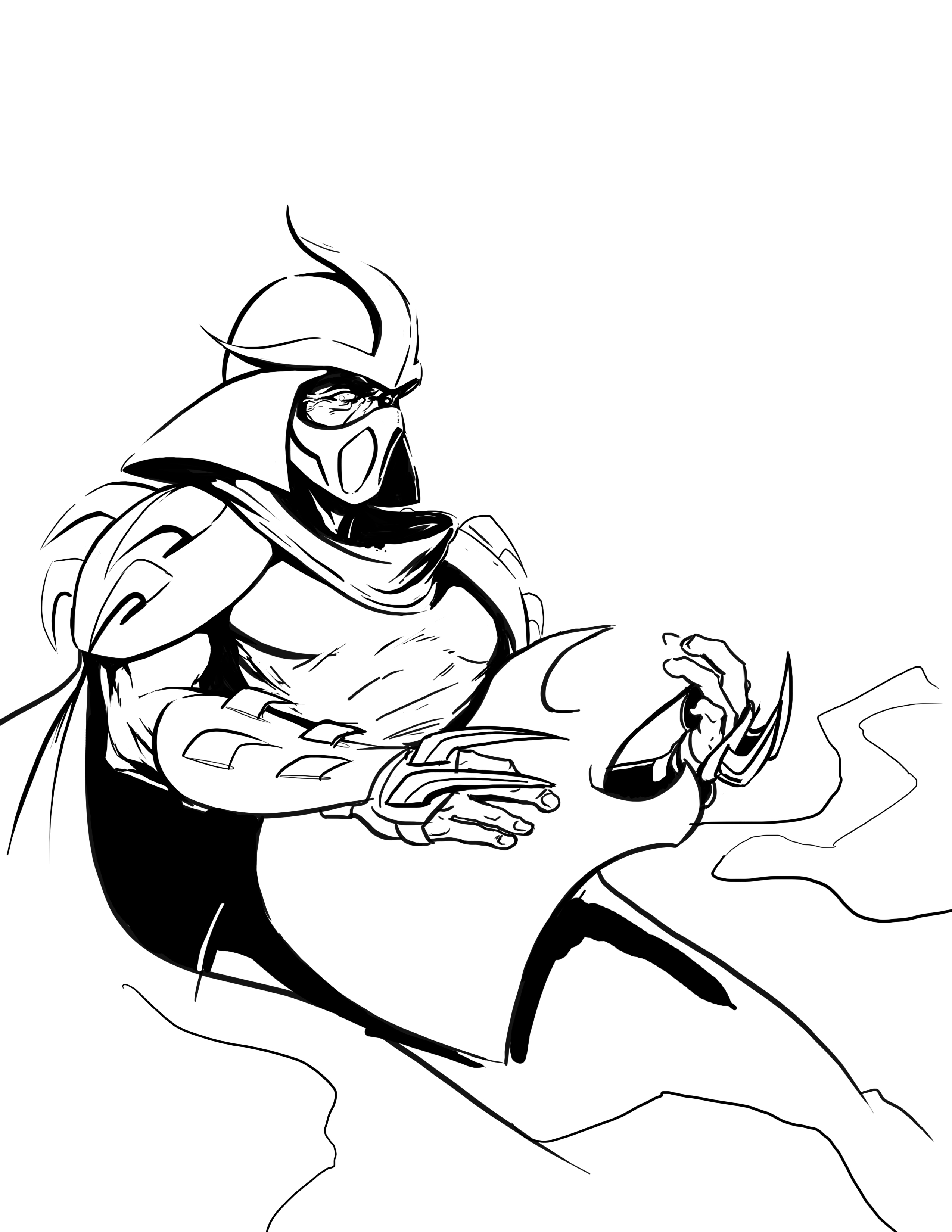 Shredder wip zach fischer concept artist illustrator