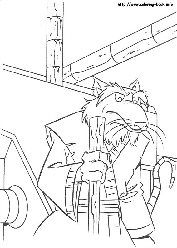 Teenage mutant ninja turtles coloring picture