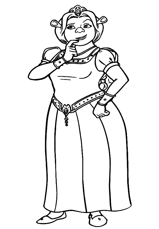 Best shrek coloring pages for kids