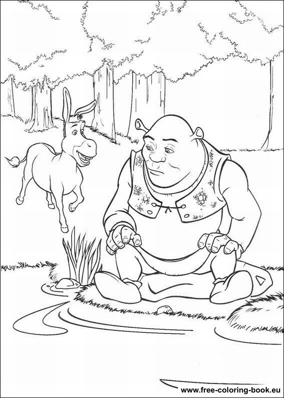 Coloring pages shrek
