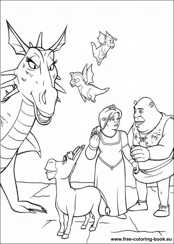 Coloring pages shrek
