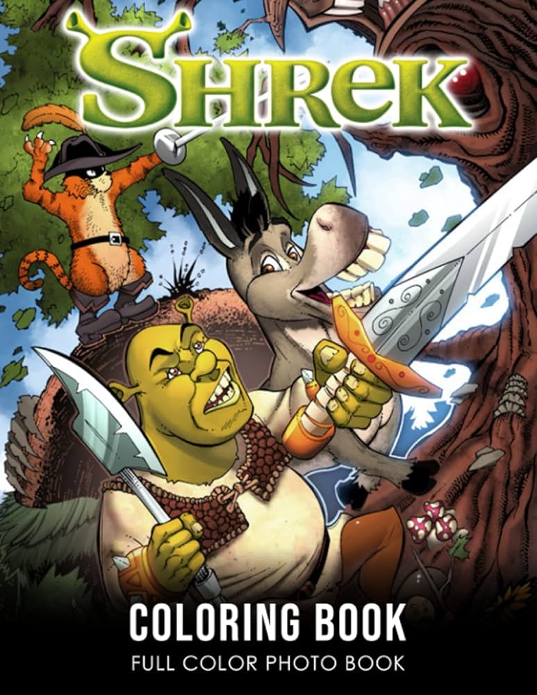 Shrek coloring book anti