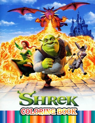 Shrek coloring book over pages of high quality shrek colouring designs for kids and adults