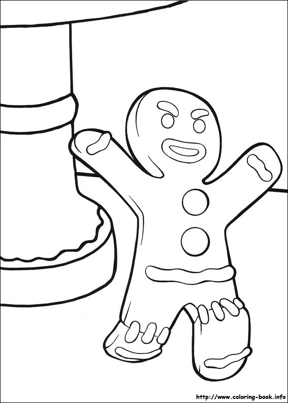 Shrek the third coloring picture