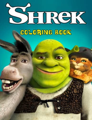 Shrãk coloring book pages amazing gift for kids fans adults to relax and stress relief it will be fun
