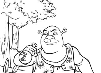 Shrek coloring pages to print and print online