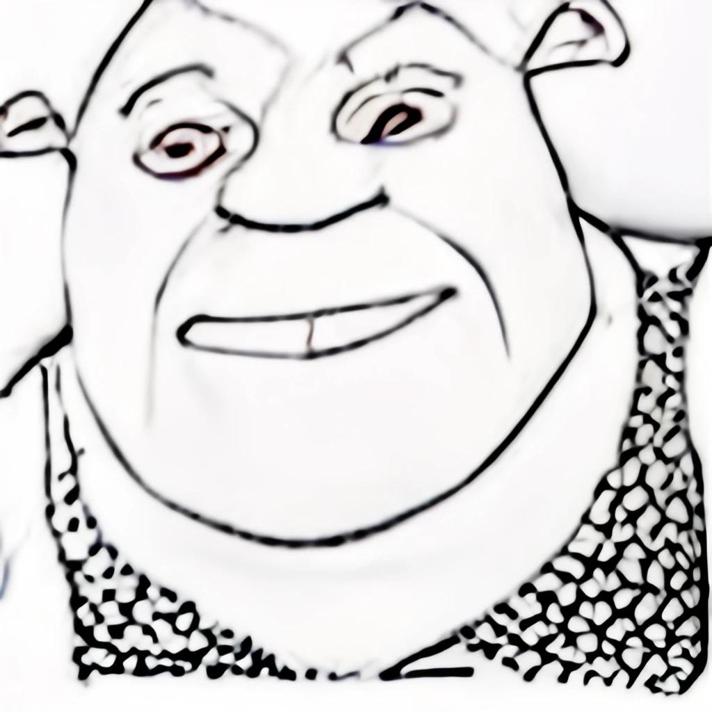 Year old low quality microsoft drawing of shrek rweirddalle