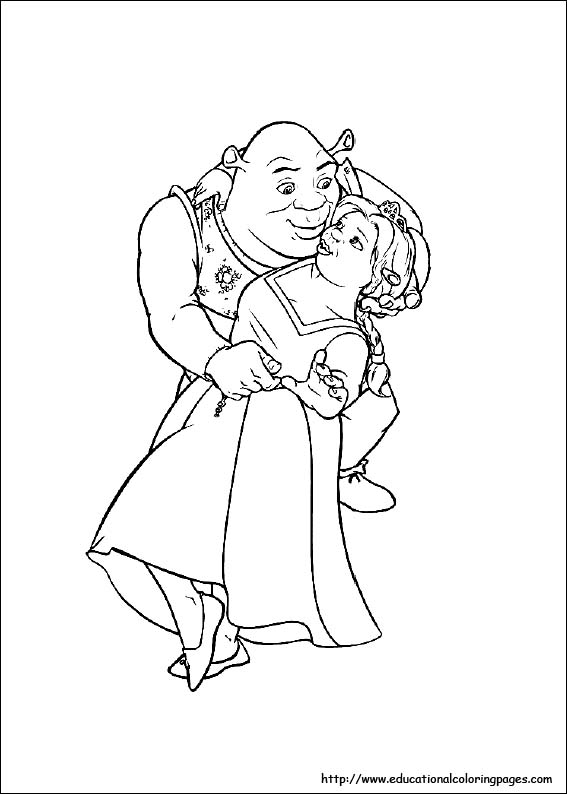Shrek coloring pages for kids