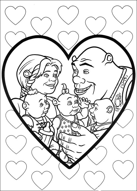Coloring book shrek