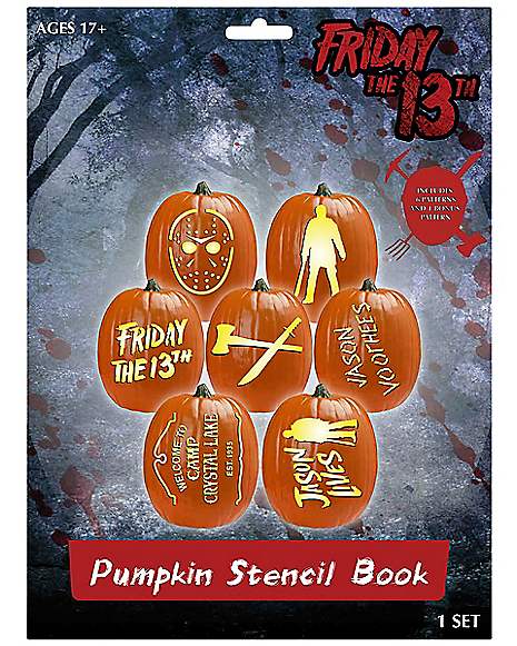 Friday the th pumpkin stencil book