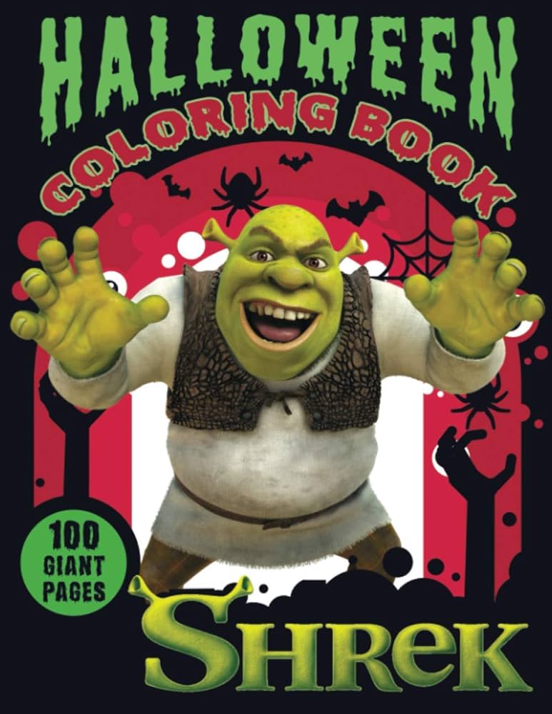 Shrek halloween coloring book the best halloween gift for any fan henderson suzie books