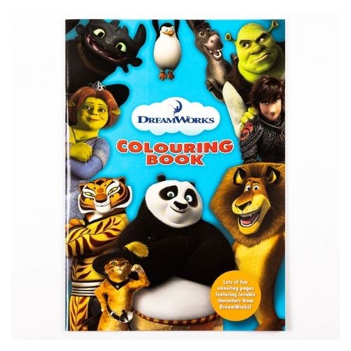 Dreamworks movie kids louring book
