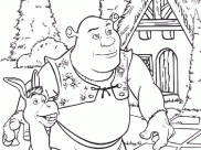 Coloring pages of characters from dreamworks animation movies and other