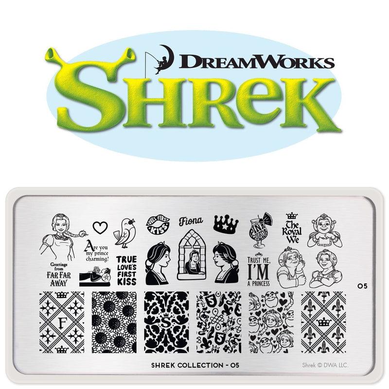 Shrek princess fiona nail stamping plates london