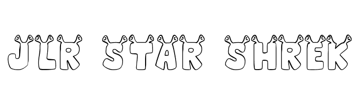 Jlr star shrek font