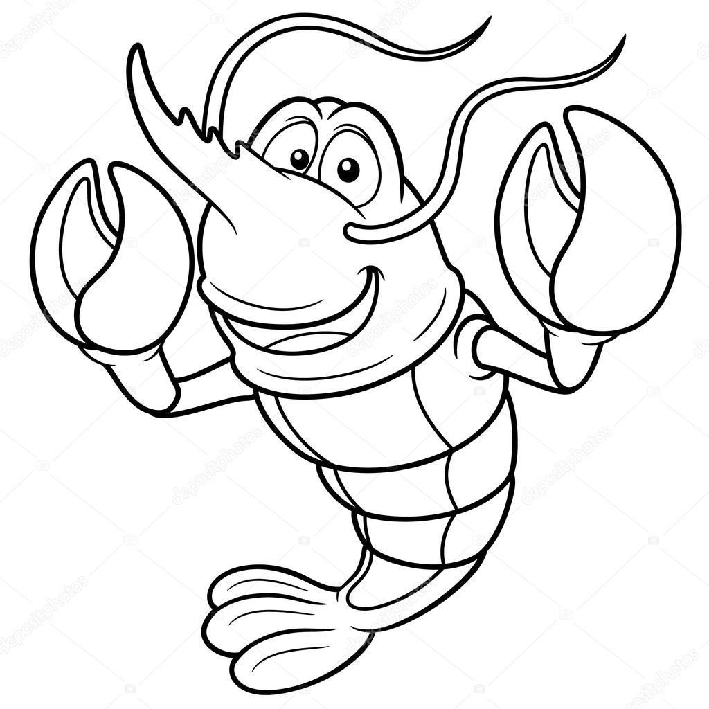 Cartoon shrimp stock vector by sararoom