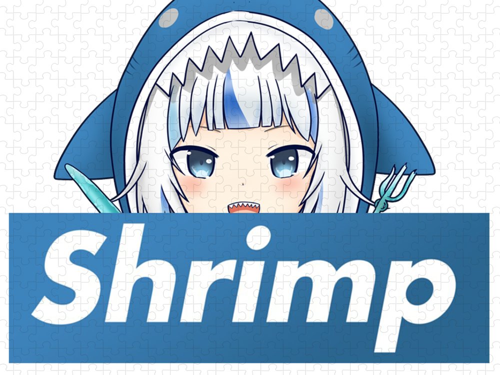 Shrimp gawr gura jigsaw puzzle by the gallery