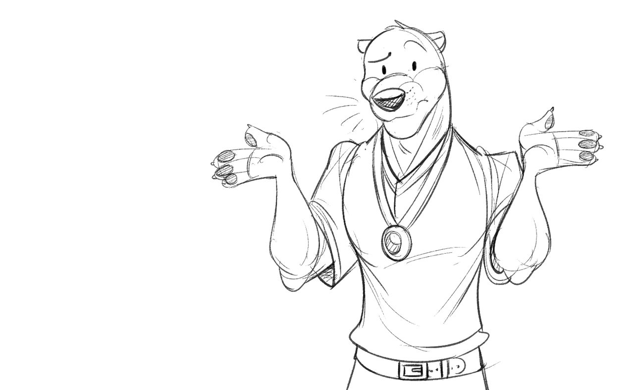 Tem shrugging doodle by temiree on