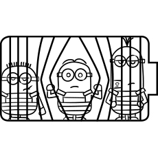 Cute minions coloring pages for your toddler