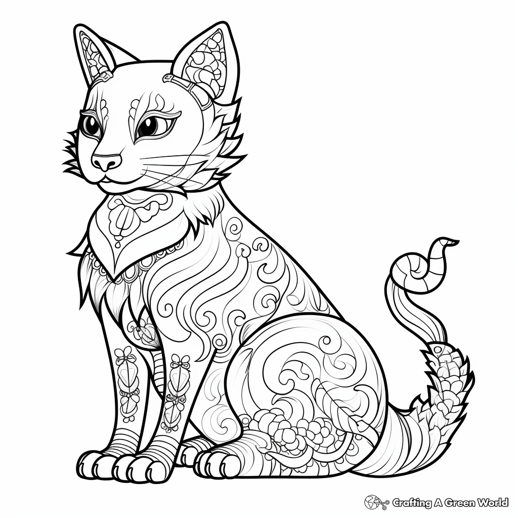 Kitty cat coloring pages