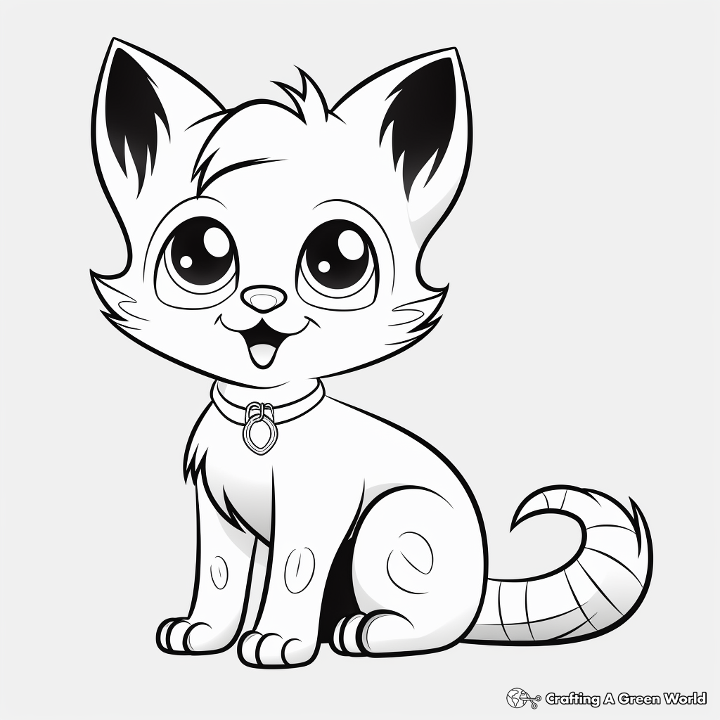 Siamese cat coloring pages