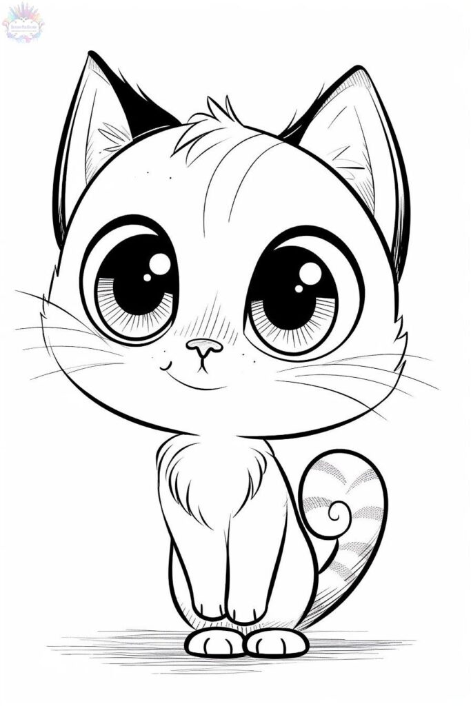Cat coloring pages