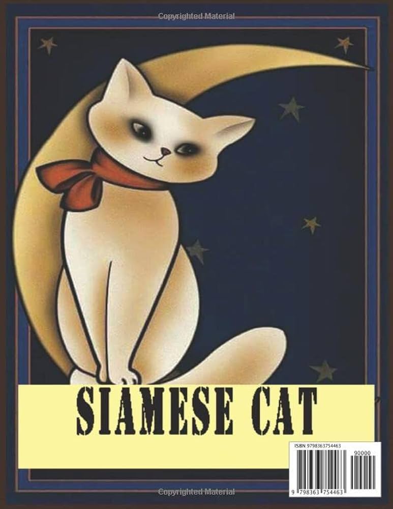 Siamese cat coloring book easy siamese cat coloring pages use for kids toddlers children siamese cat lovers by last name