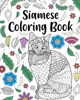 Siamese cat coloring book siamese cat owner gift floral mandala coloring pages cat mom paperback annie blooms books