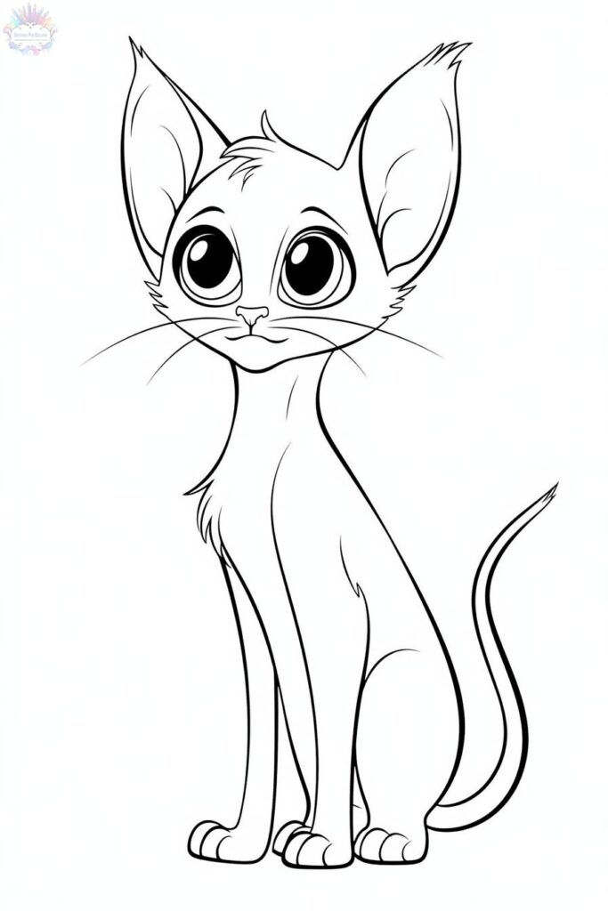 Cat coloring pages