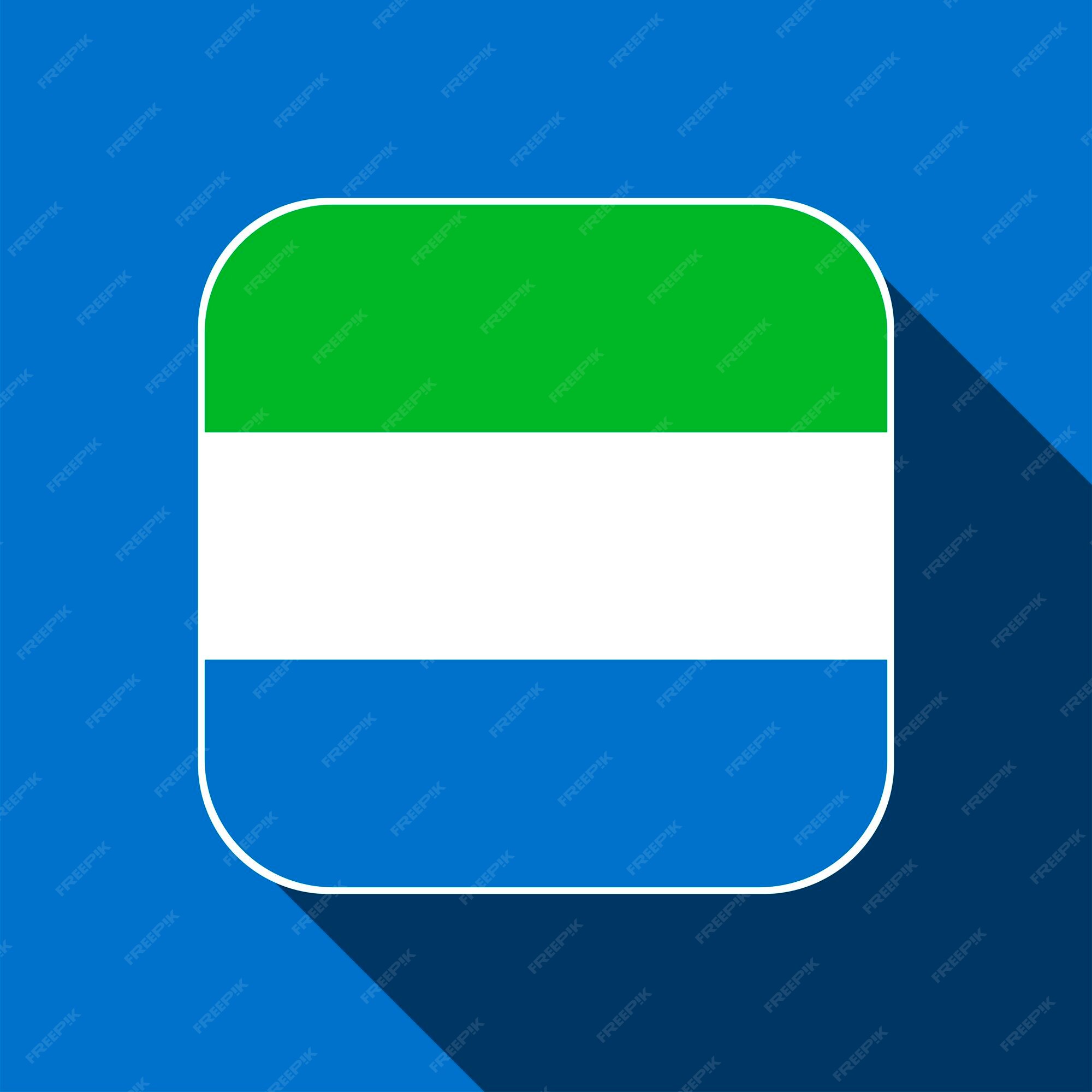 Premium vector sierra leone flag official colors vector illustration