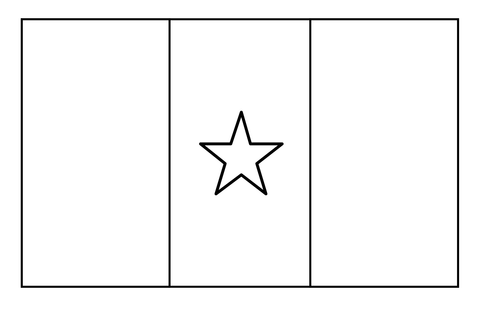 Flag of senegal emoji coloring page free printable coloring pages