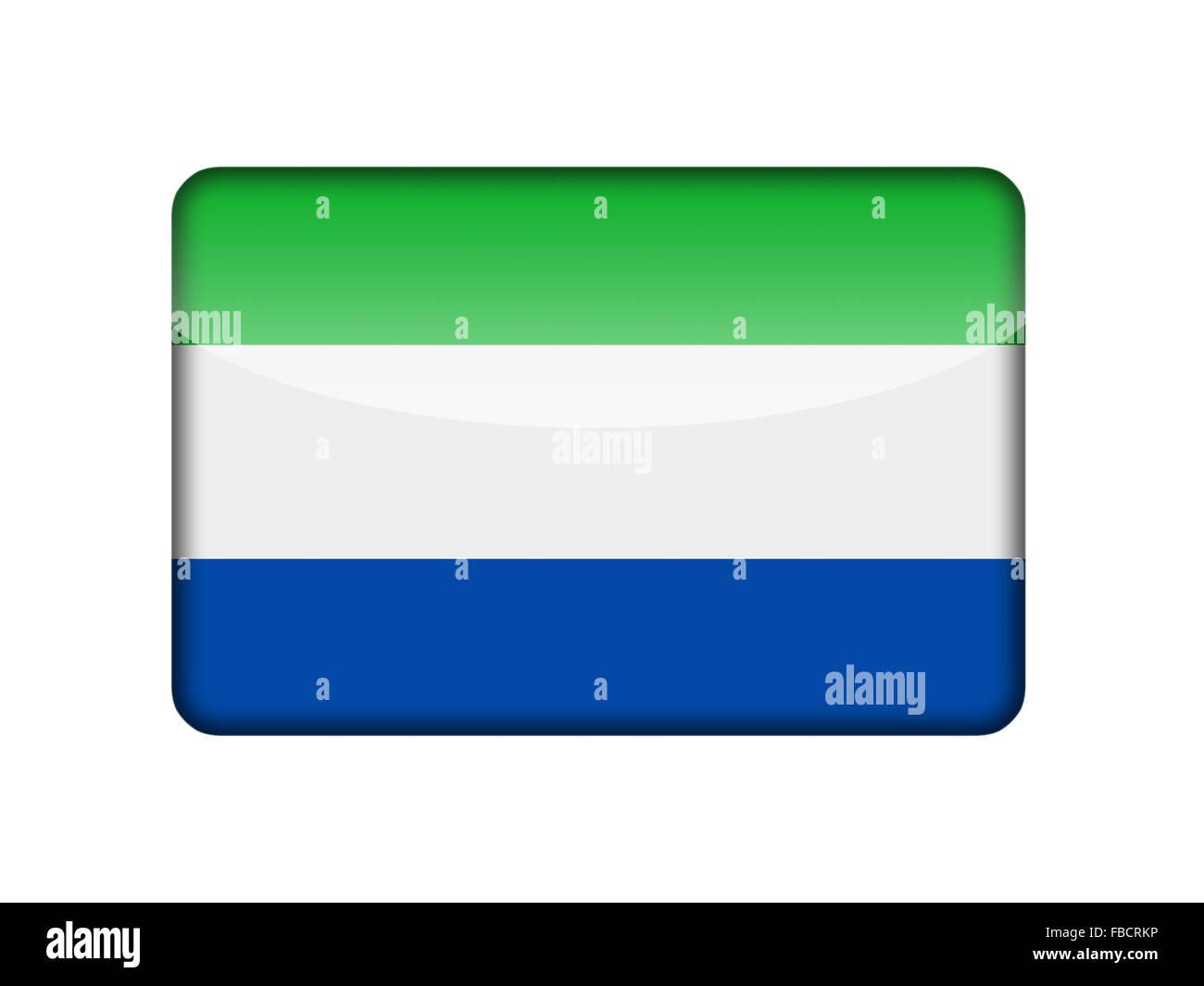 National flag sierra leone button cut out stock images pictures