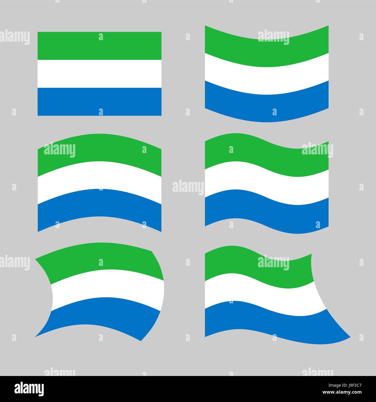 Siera leone flag stock vector images