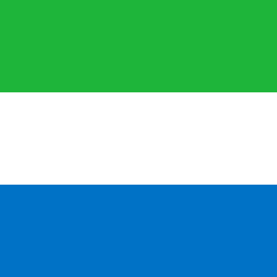 Sierra leone flag vector