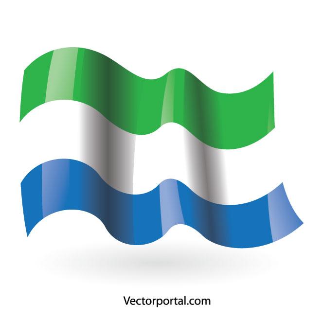 Sierra leone national flag royalty free stock svg vector and clip art