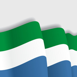 Sierra leone flag vector images over