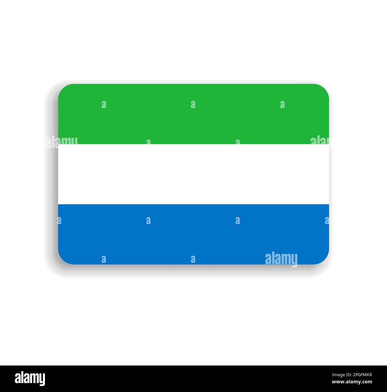 Sierra leone flag cut out stock images pictures