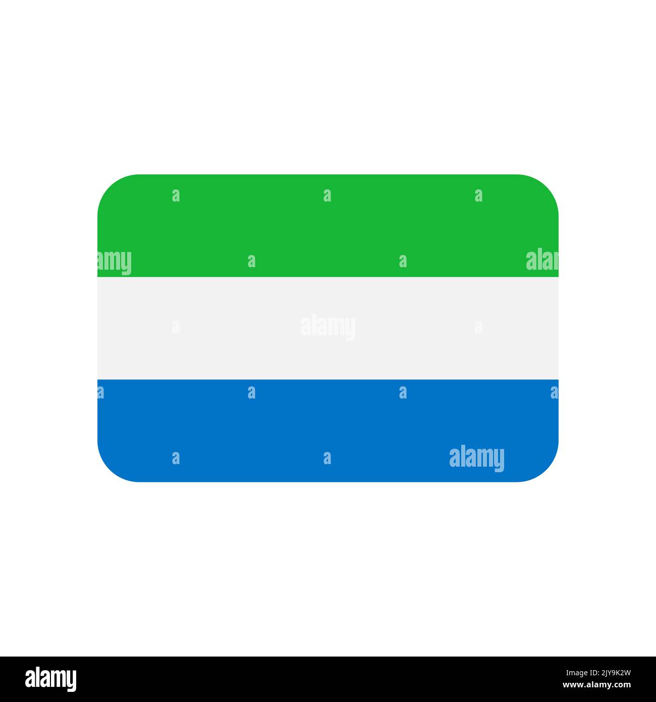 Sierra leone flag cut out stock images pictures