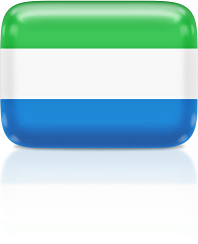Flag icons of sierra leone d flags