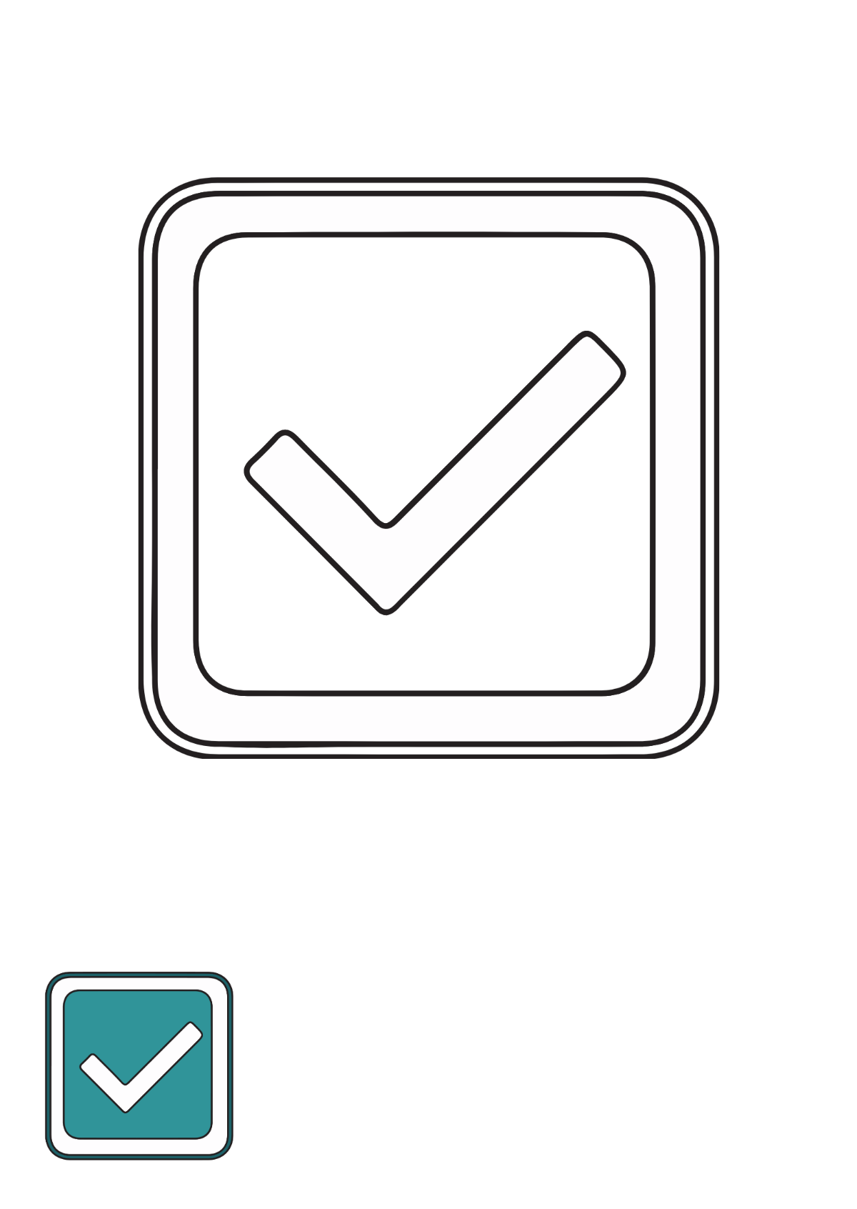 Free sign coloring page