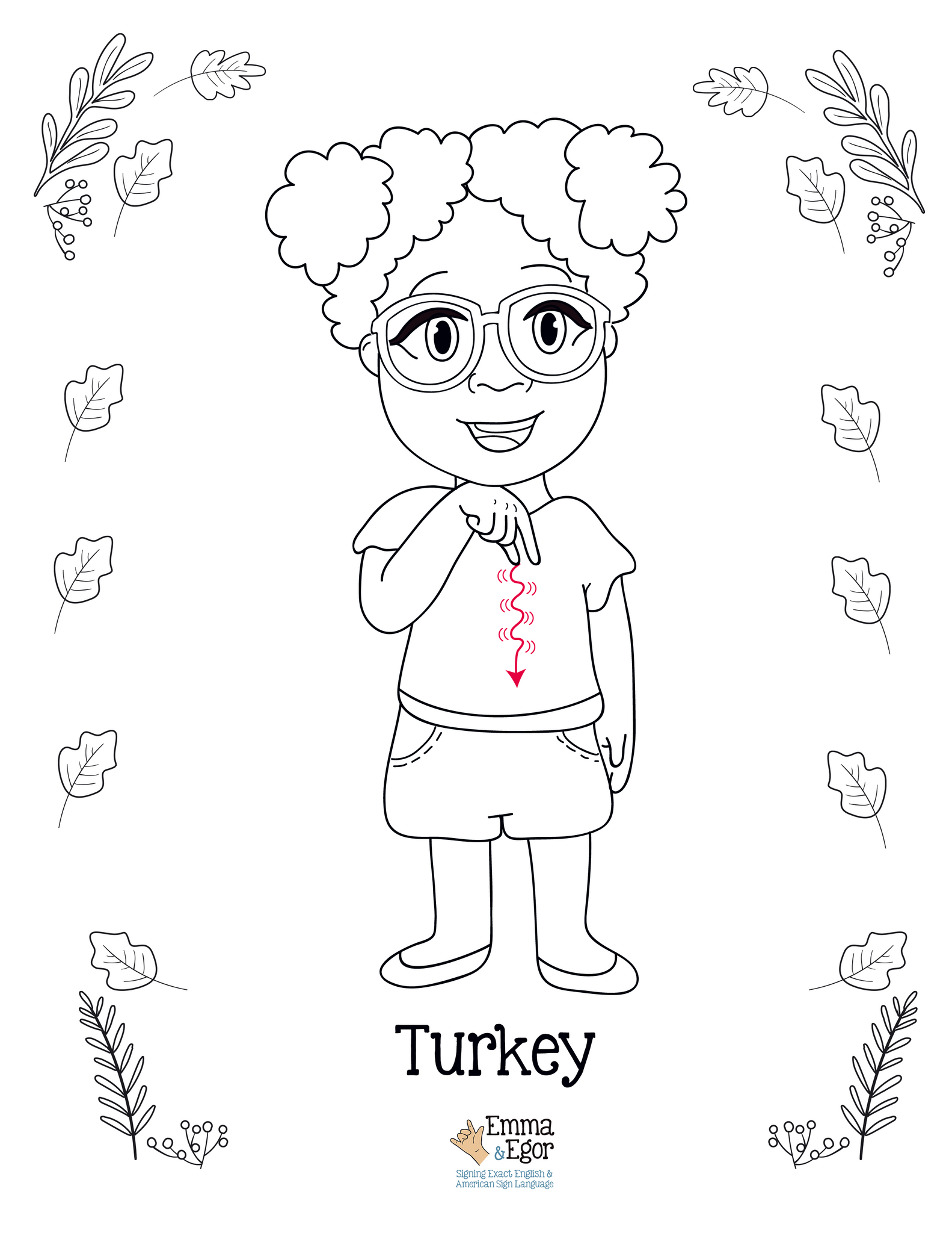How to sign thanksgiving