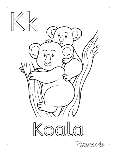Free printable alphabet coloring pages for kids