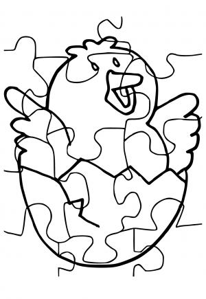Free printable puzzle coloring pages for adults and kids
