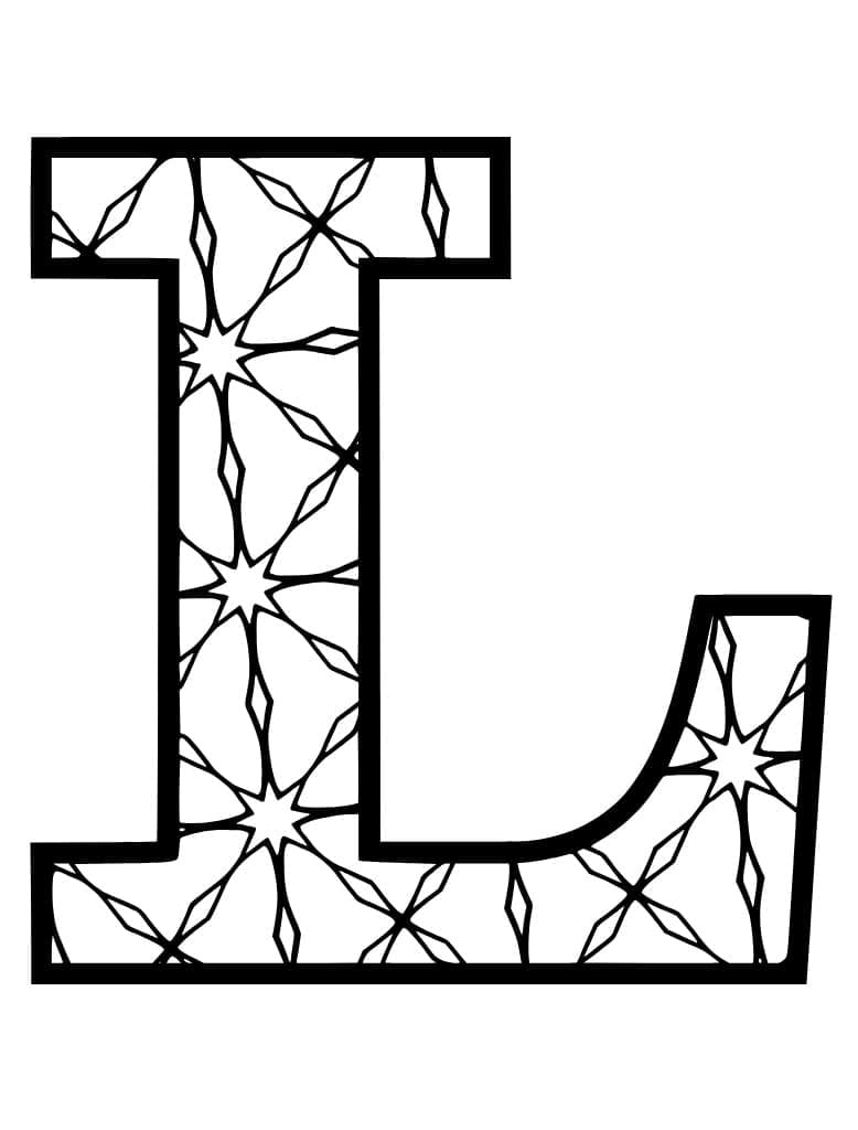 Letter l coloring pages
