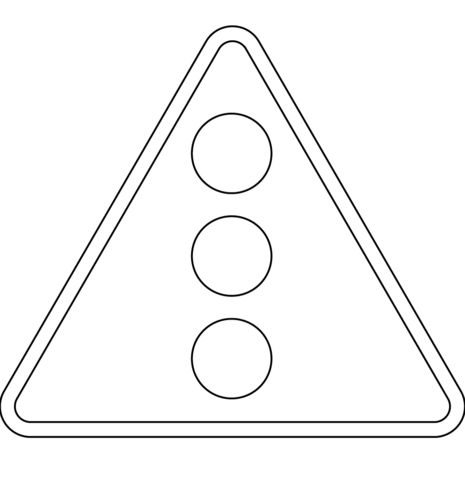 Explore the colorful world of road signs with this poland coloring page