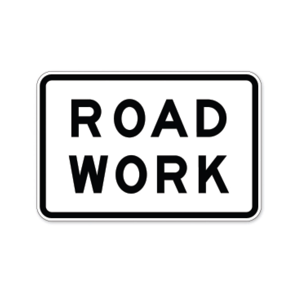 Road work sign â